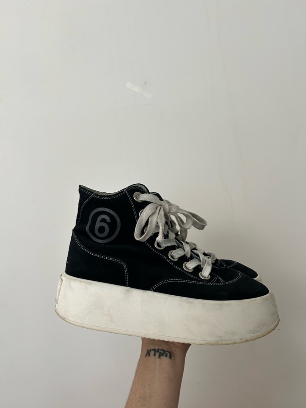 Maison Margiela Black Suede Platform - Picture 2 of 6